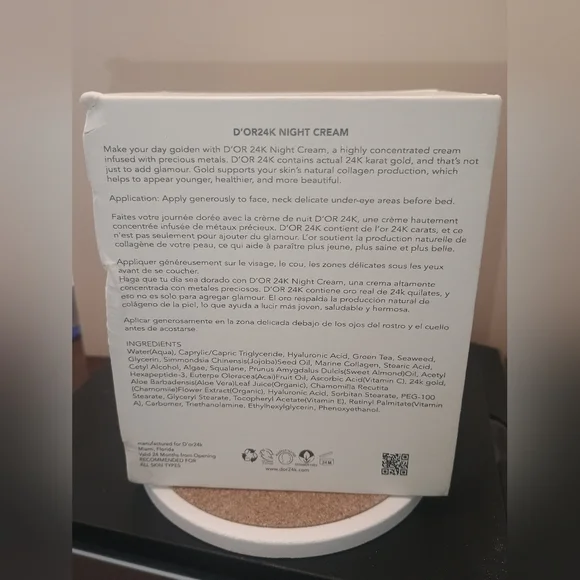 D’Or24K Endless Beauty Night Cream 50ml 1.7oz NIB Luxury Skincare - Picture 6 of 6